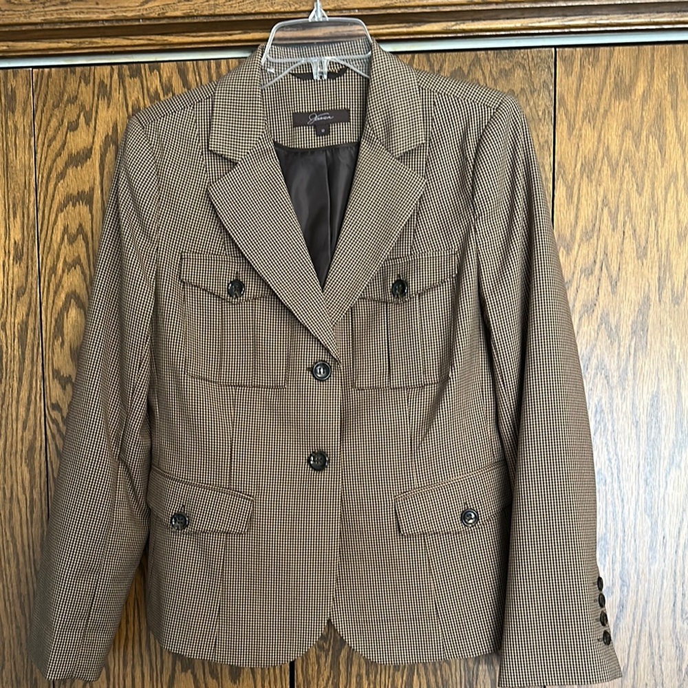 Jessica Brown Tailored Blazer with Notched Lapels EBUC SZ 12